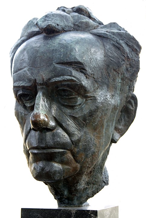 Bust of Paul Johannes Tillich by James Rosati in New Harmony, Indiana, U.S.A.